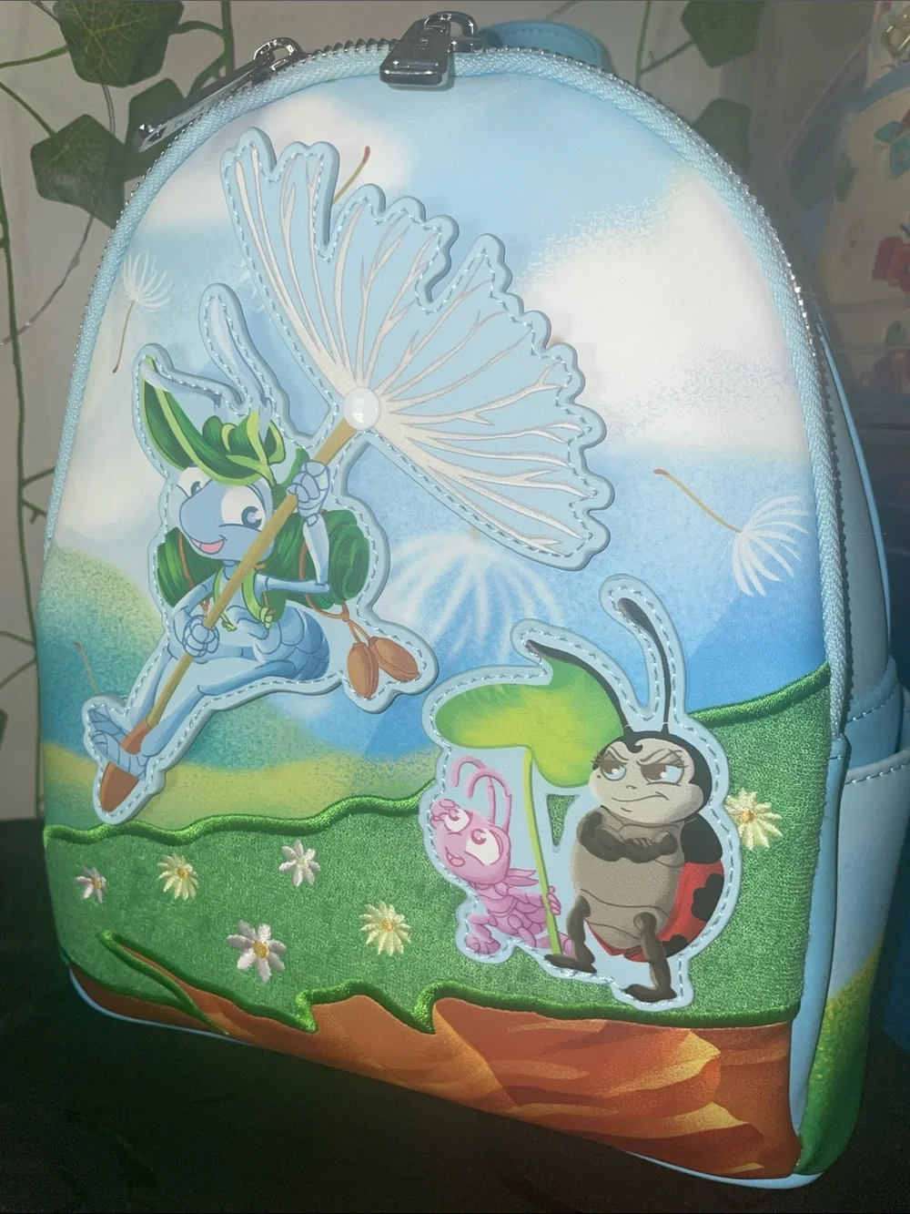 Loungefly Disney Pixar A Bug's Life Flik Flying Mini Backpack